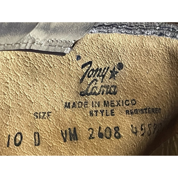 Vintage Tony Lama Men’s Boot 10 D Style 2608 - Picture 11 of 12